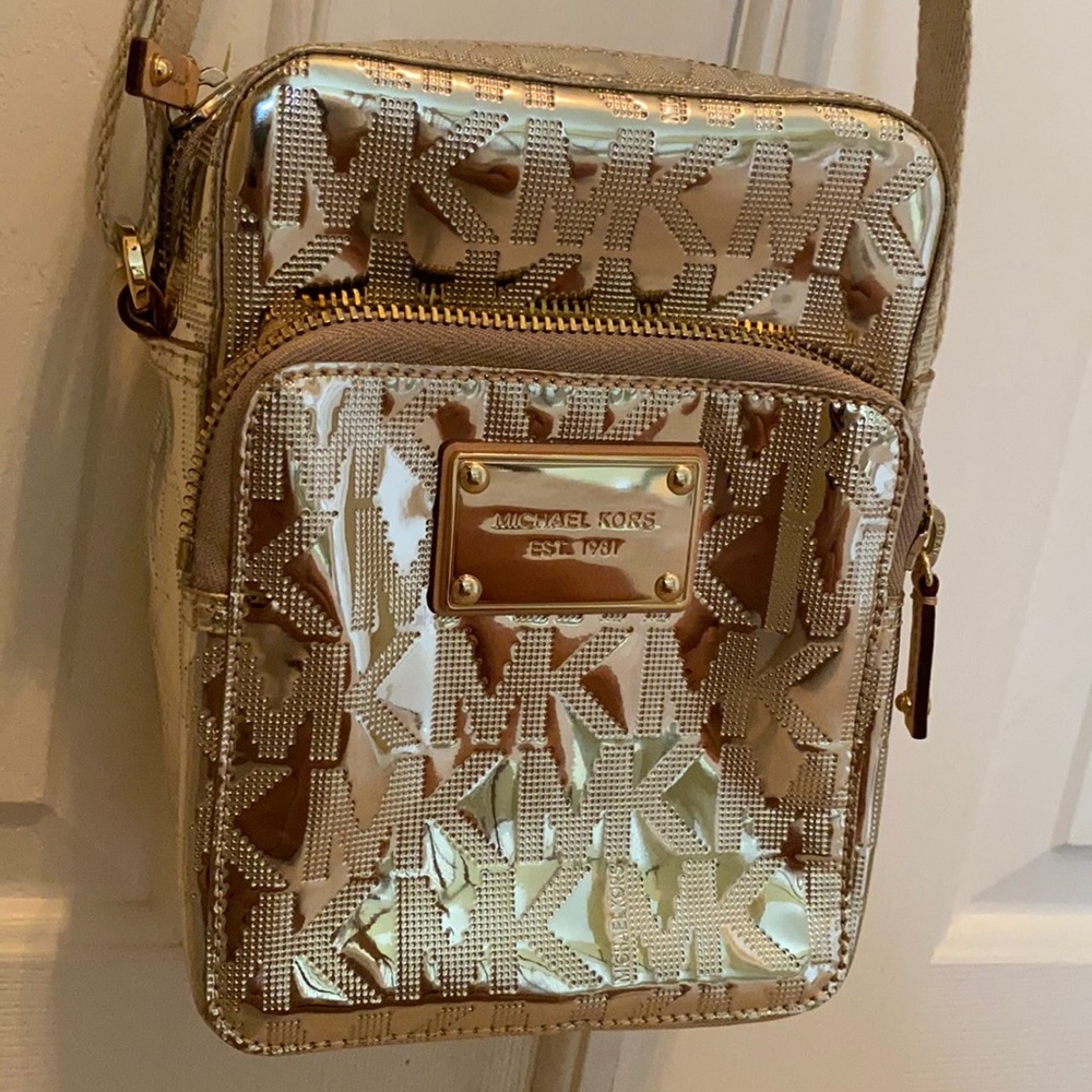 Michael Kors NEW metallic gold handbag